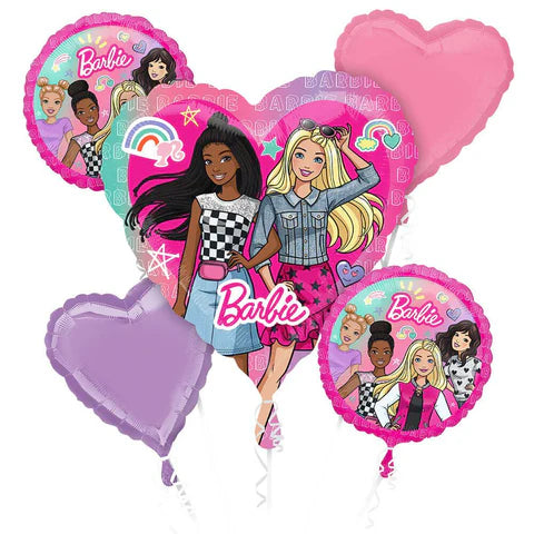 Anagram Barbie 5ct Balloon Bouquet